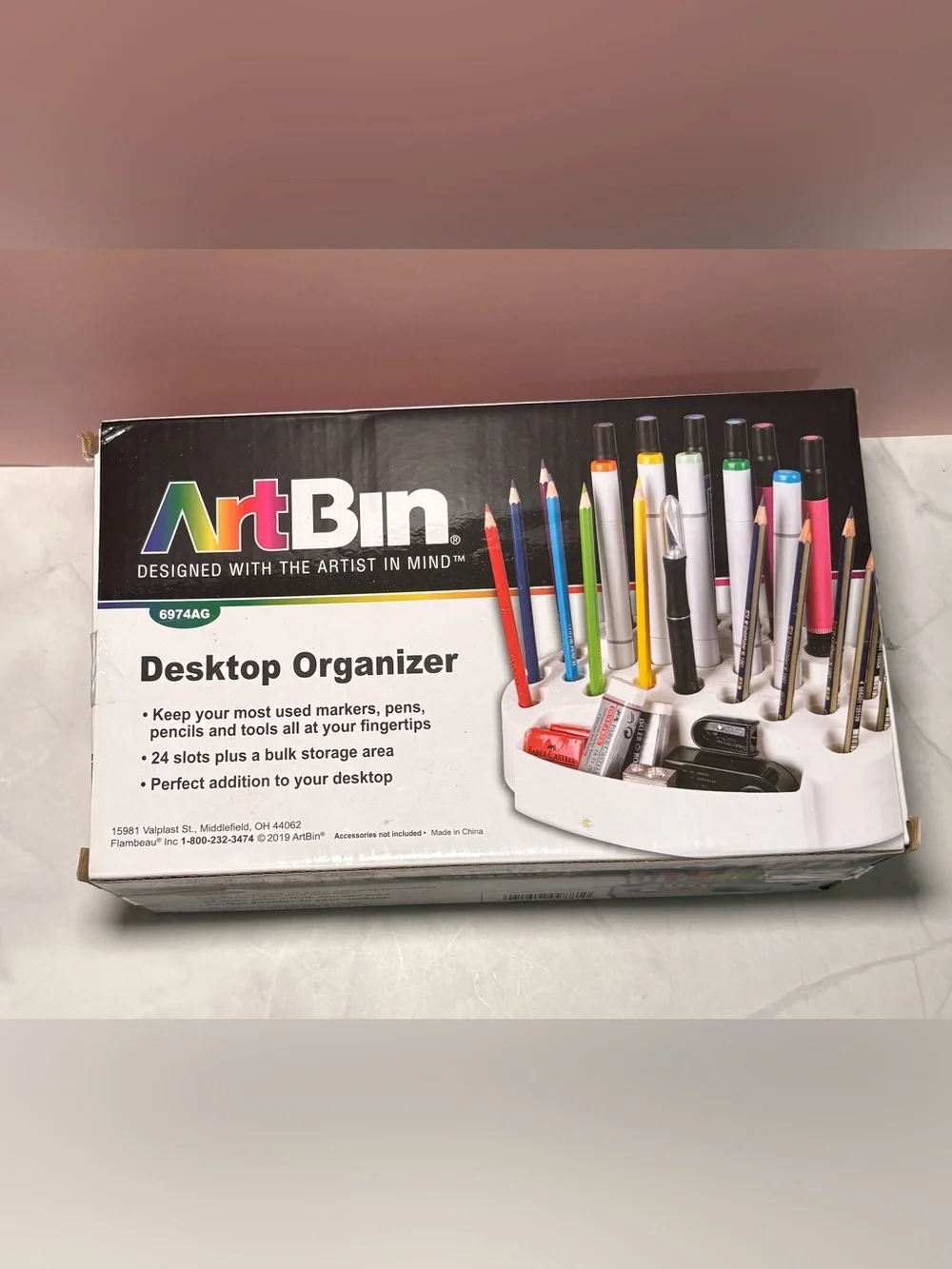 🎨 ArtBin Desktop Organizer 24 Slot Craft Tool Storage 6974AG